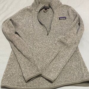 Patagonia Sweater Fleece Grey 1/4 Zip Pullover Medium